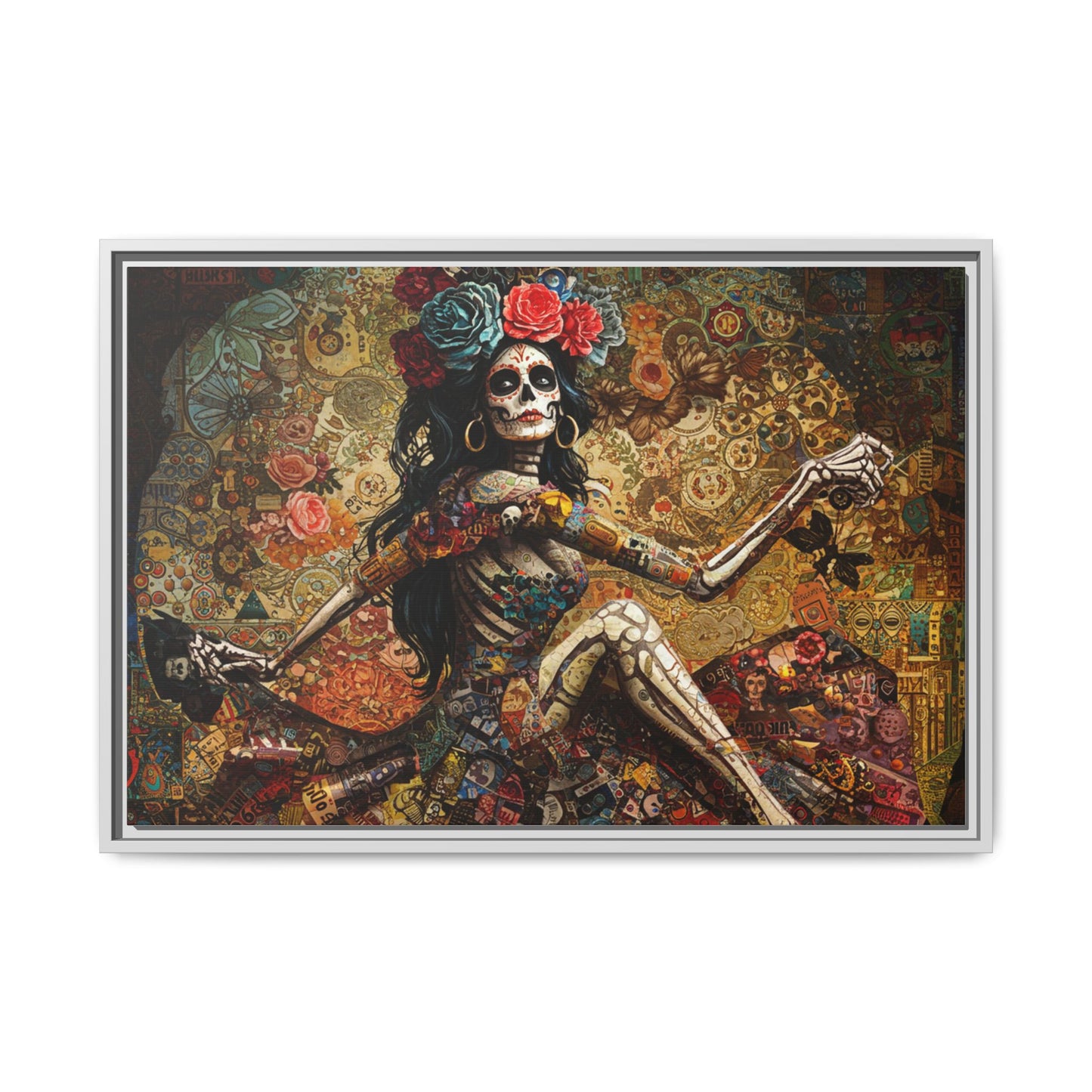 LaCatrina Elegance: Exquisite Multicolor Matte Canvas