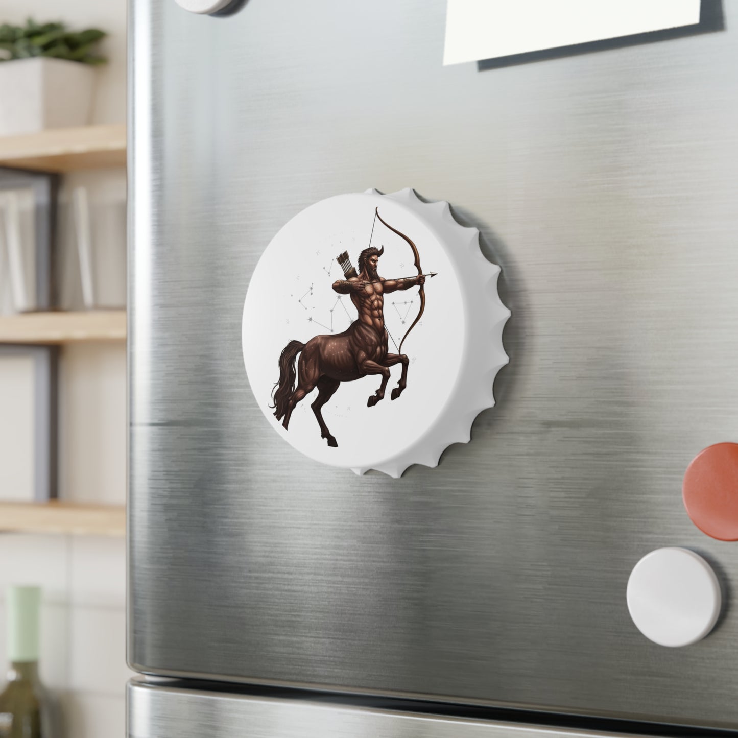 Sagittarius Skyline - Trendy Zodiac Bottle Opener