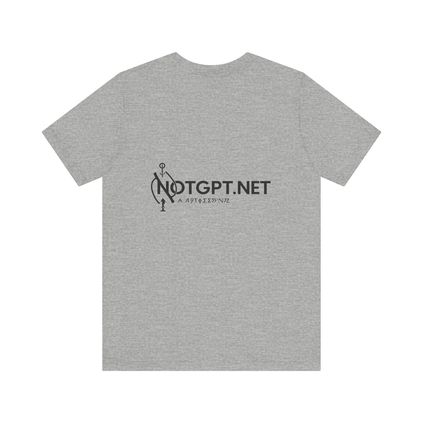Trendy Notgpt Heraldic Glitch Tee - Unleash Your Style