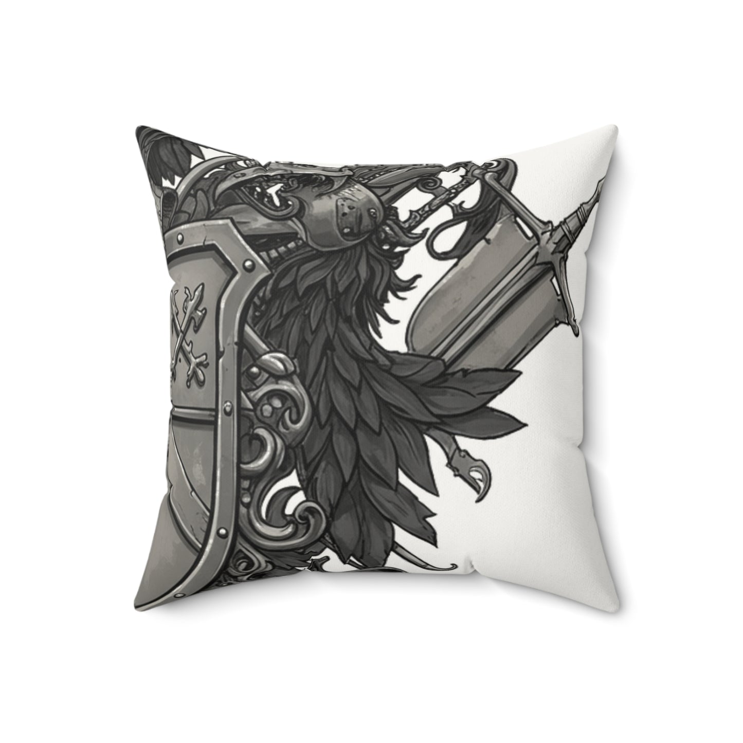 Urban Edge: Chic Faux Suede Square Pillow