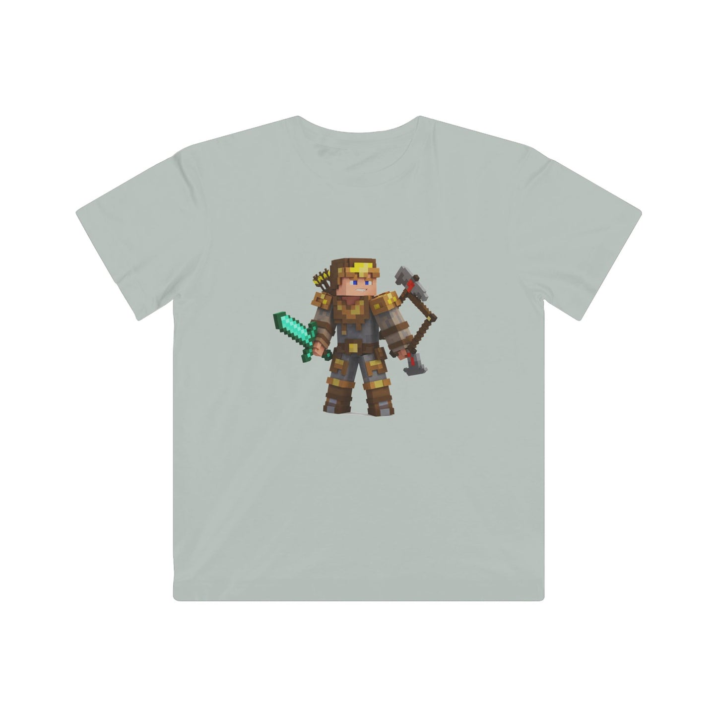 Pixel Power Play Kids Tee - Casual Mine Warriors Magic!