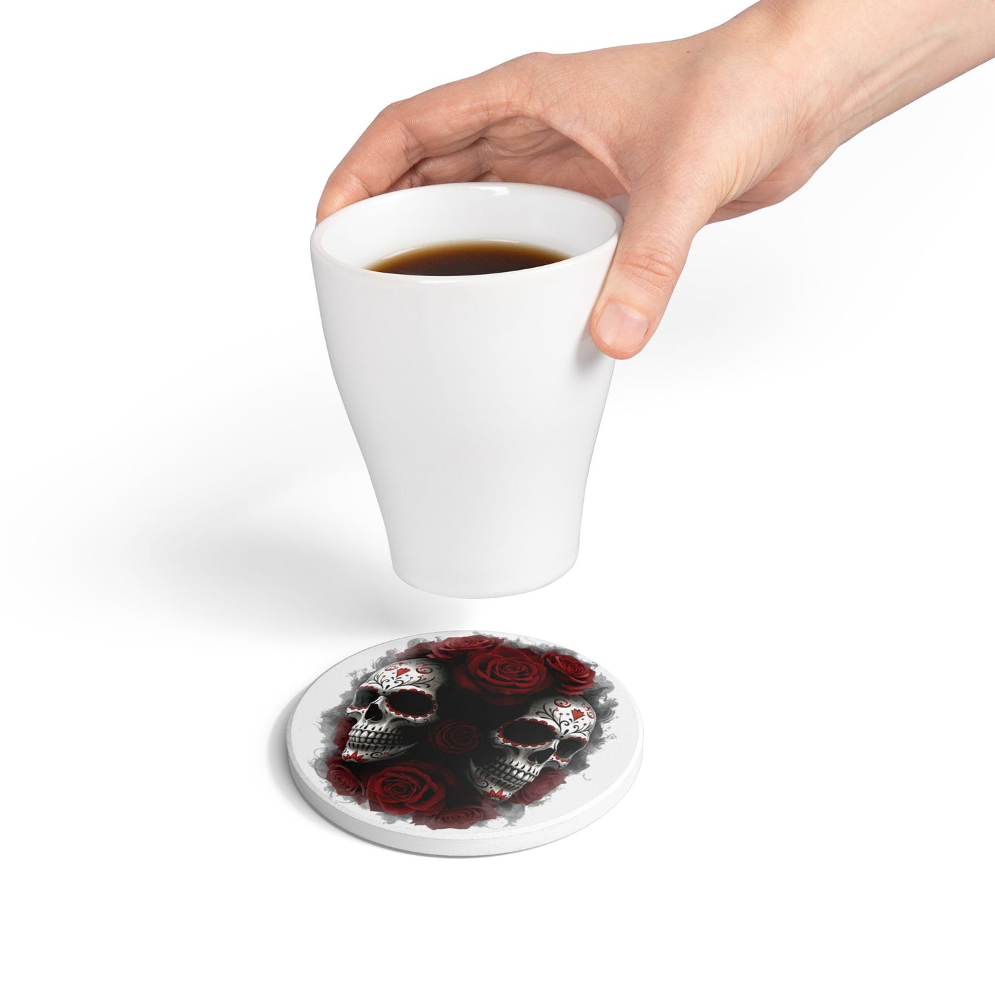LaCatrina Edge: Daring Ceramic Coaster #11