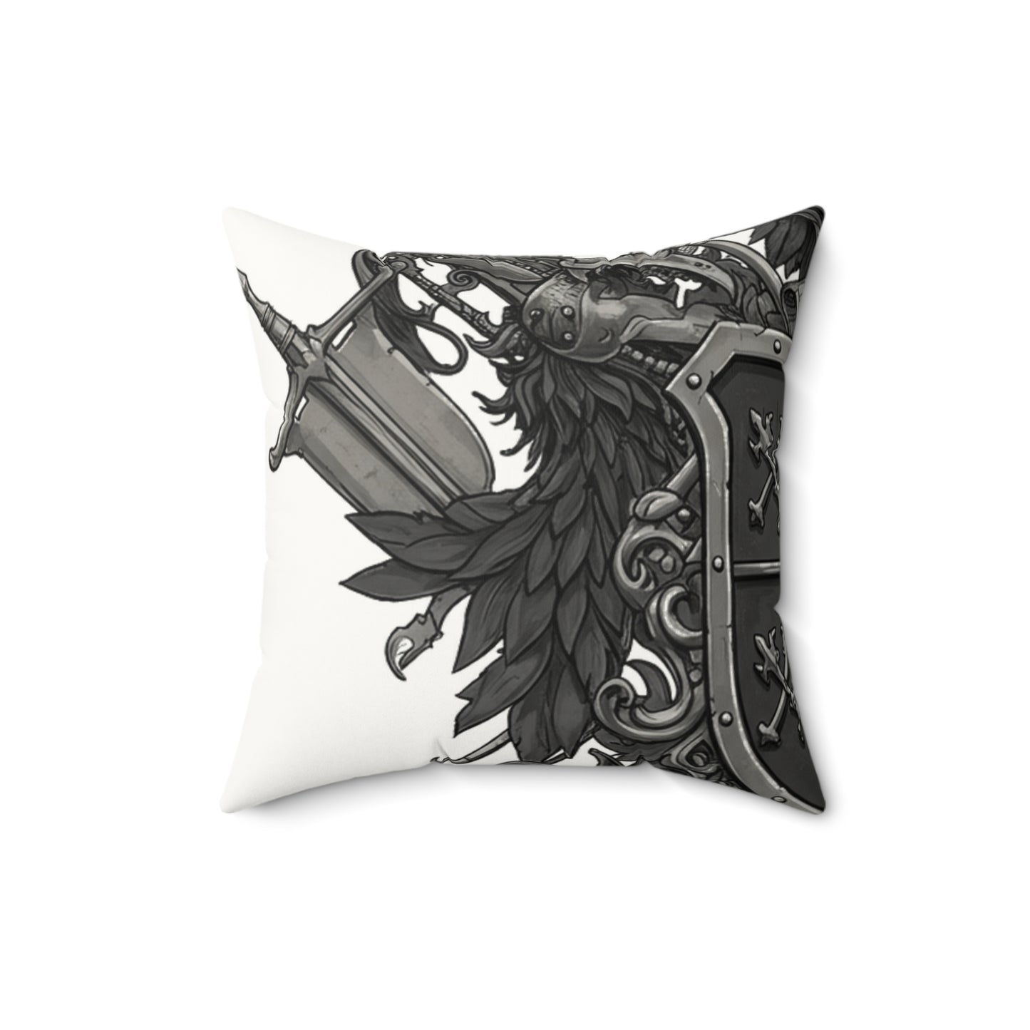 Urban Edge: Chic Faux Suede Square Pillow
