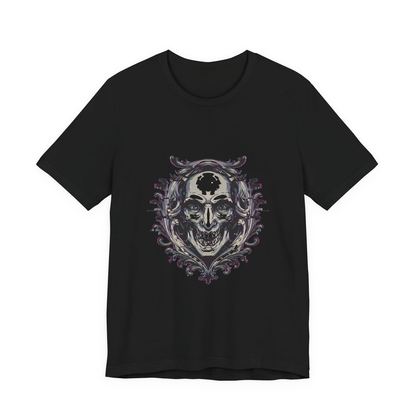 Glitch Heraldry Unisex Tee – Trendy Fusion Style #9