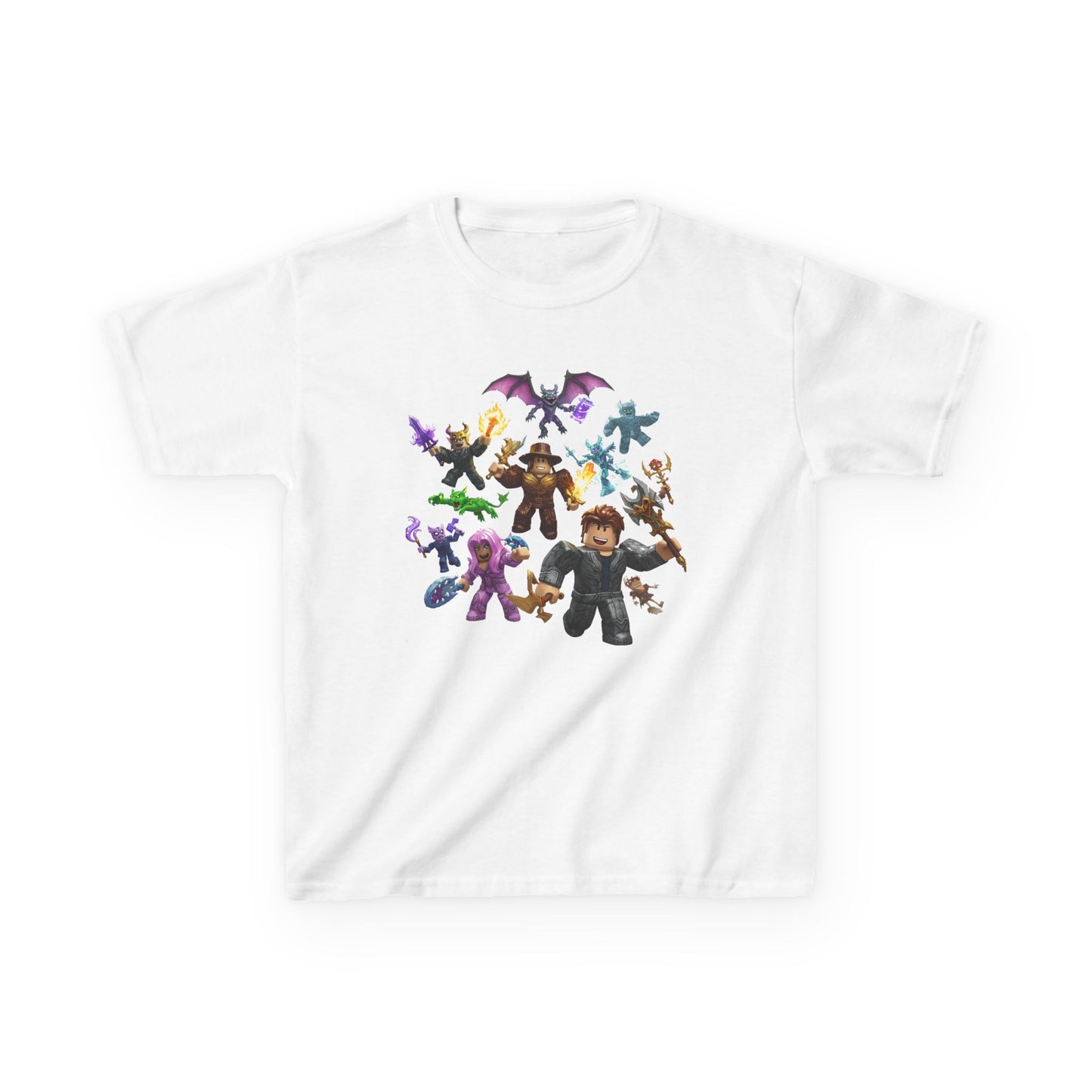 Pixel Power Play: Kids' Voxel Adventure Tee
