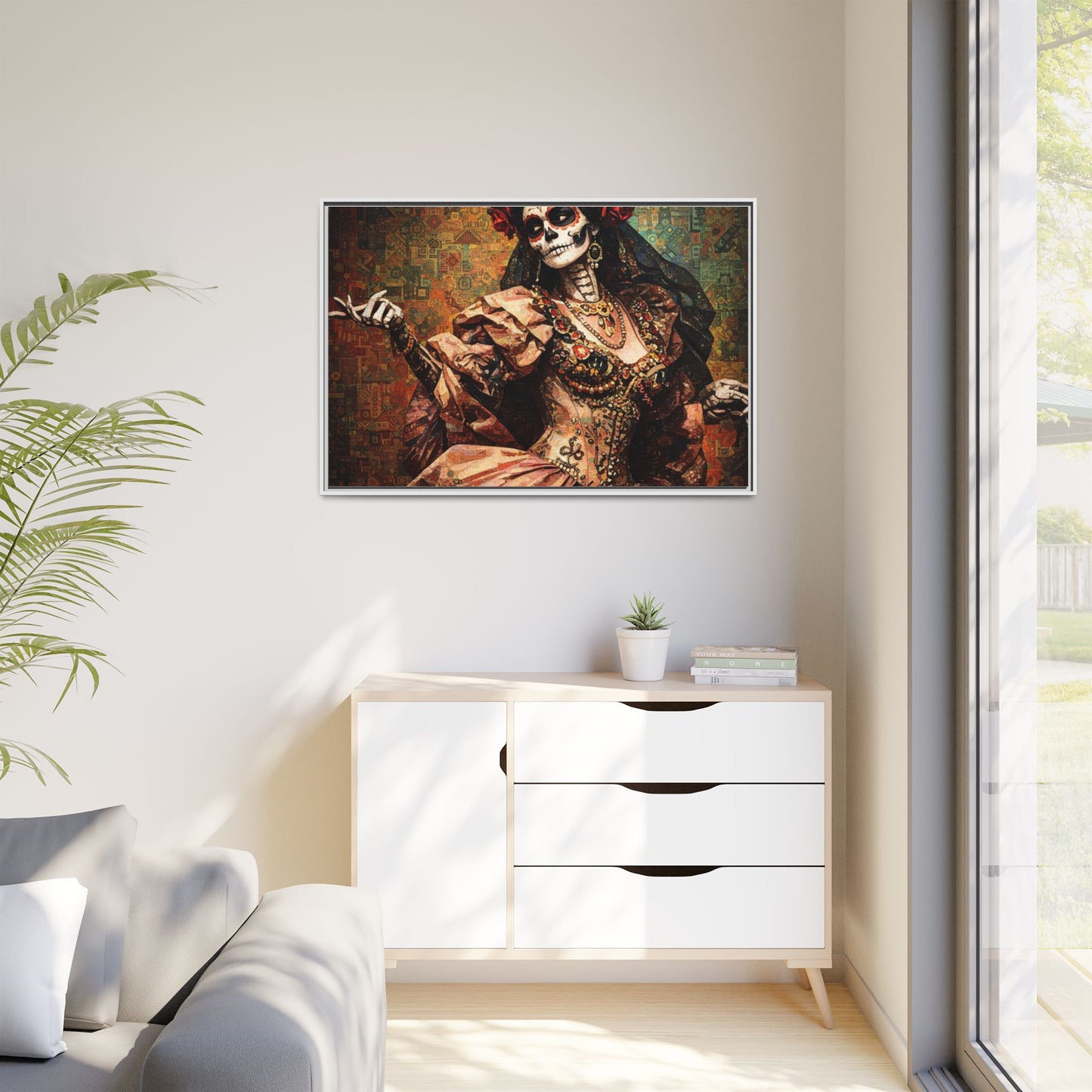 LaCatrina Elegance: Professional Art Series #6 - Framed Matte Canvas