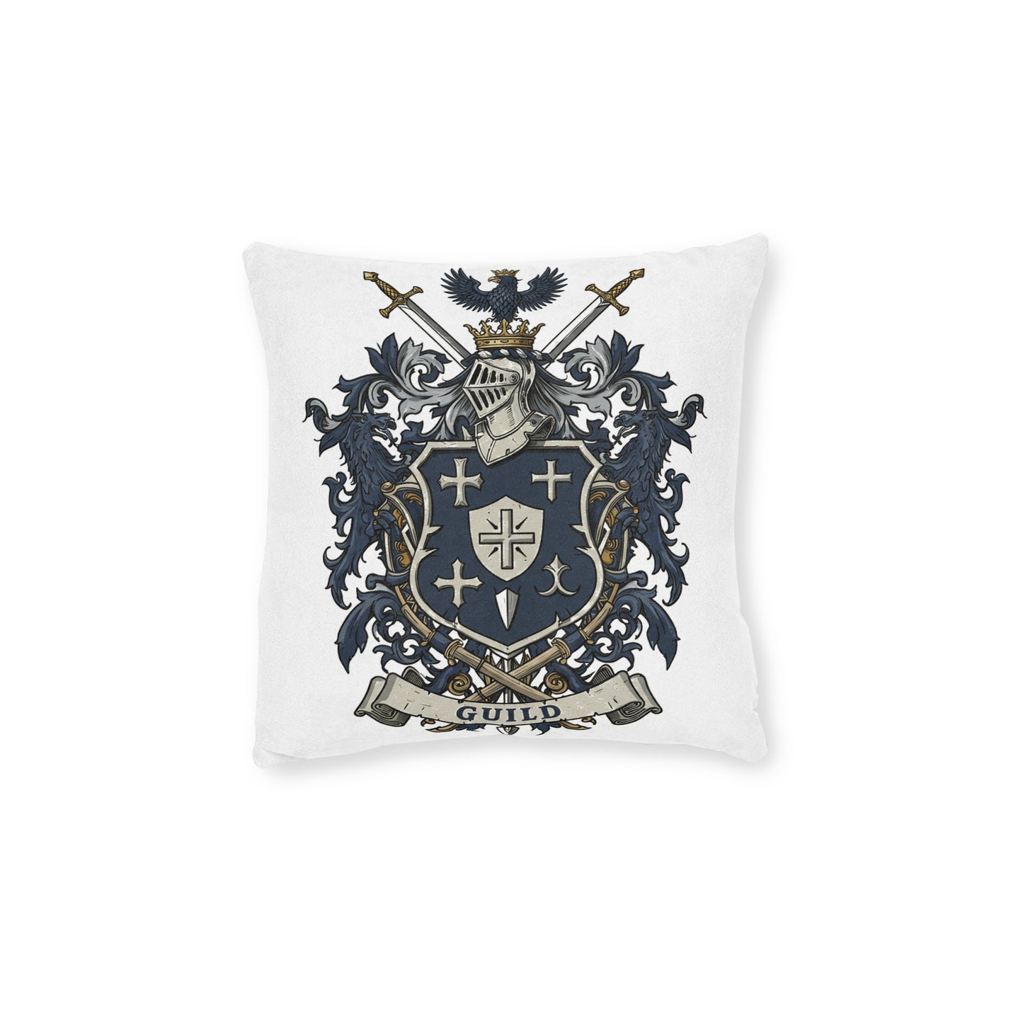 Guild Edge: Dual-Sided Design Square Pillow #11