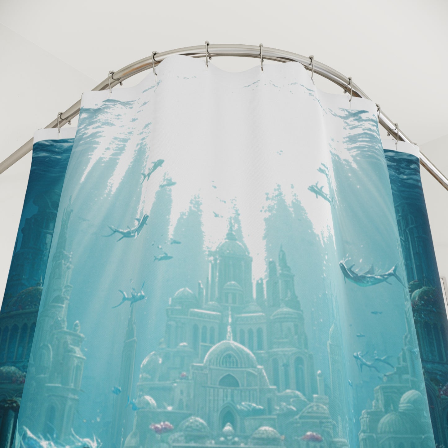Mystic Atlan Fantasy Shower Curtain - Edgy Design #13