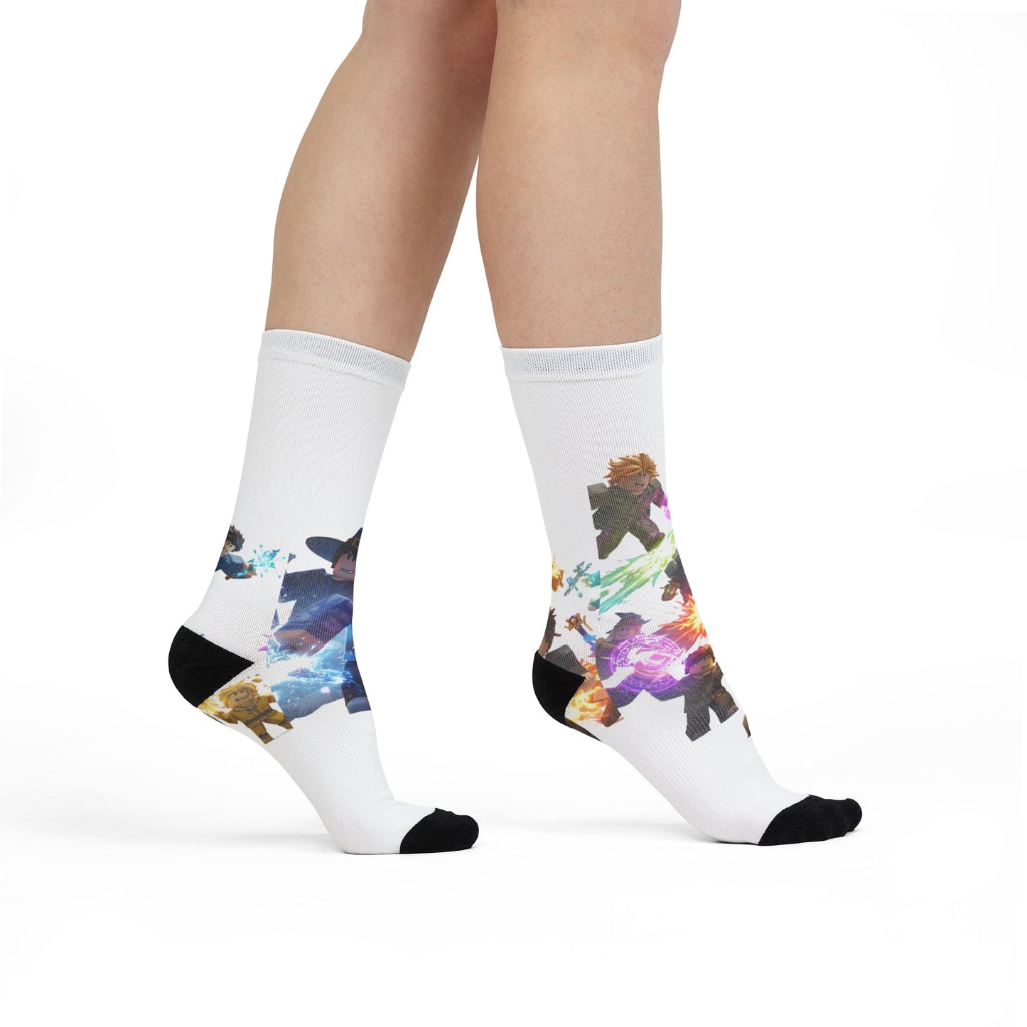 Voxel Invasion Edgy Crew Socks