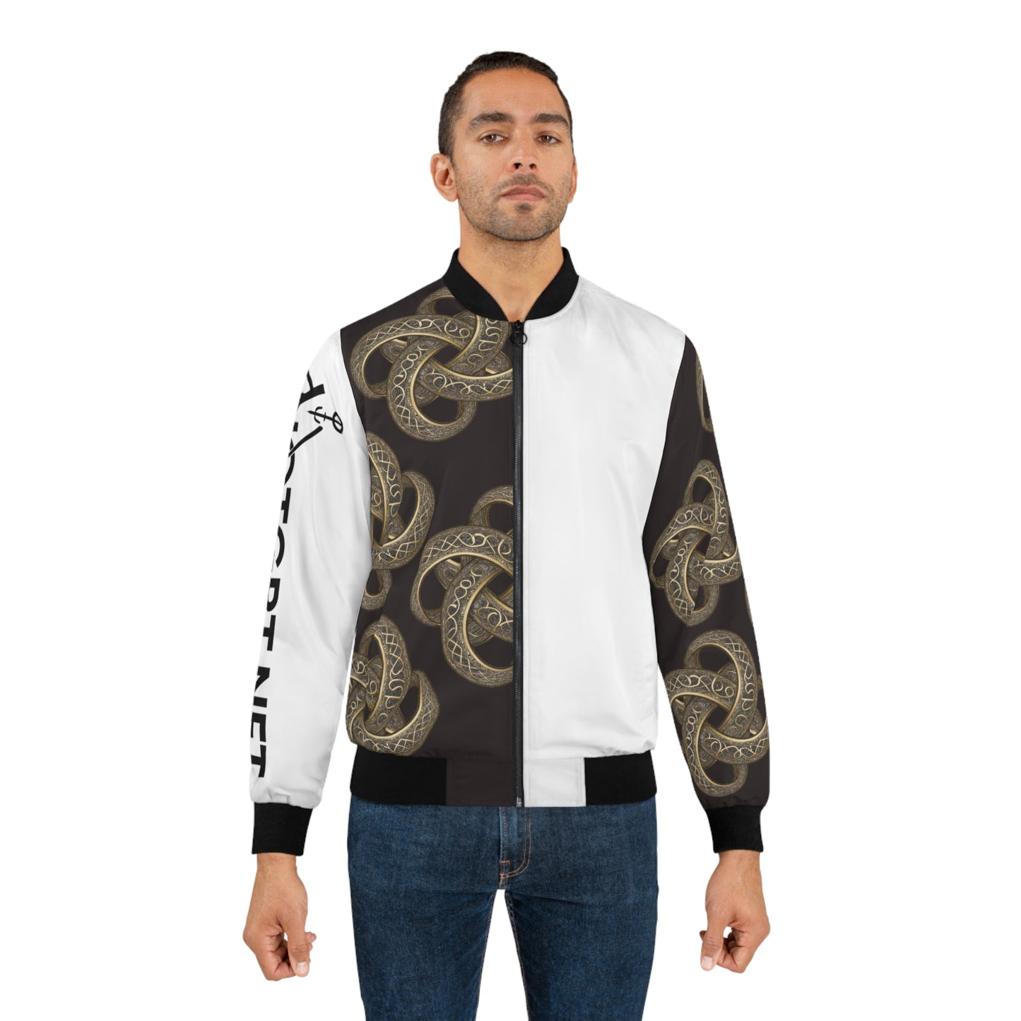 NOTGPT Golden Glyph - Bomber Jacket - All-over Print