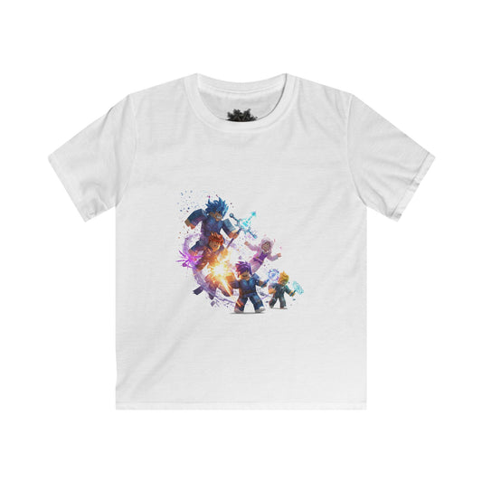 Voxel Adventure Kids Softstyle Tee - Back to School Edition