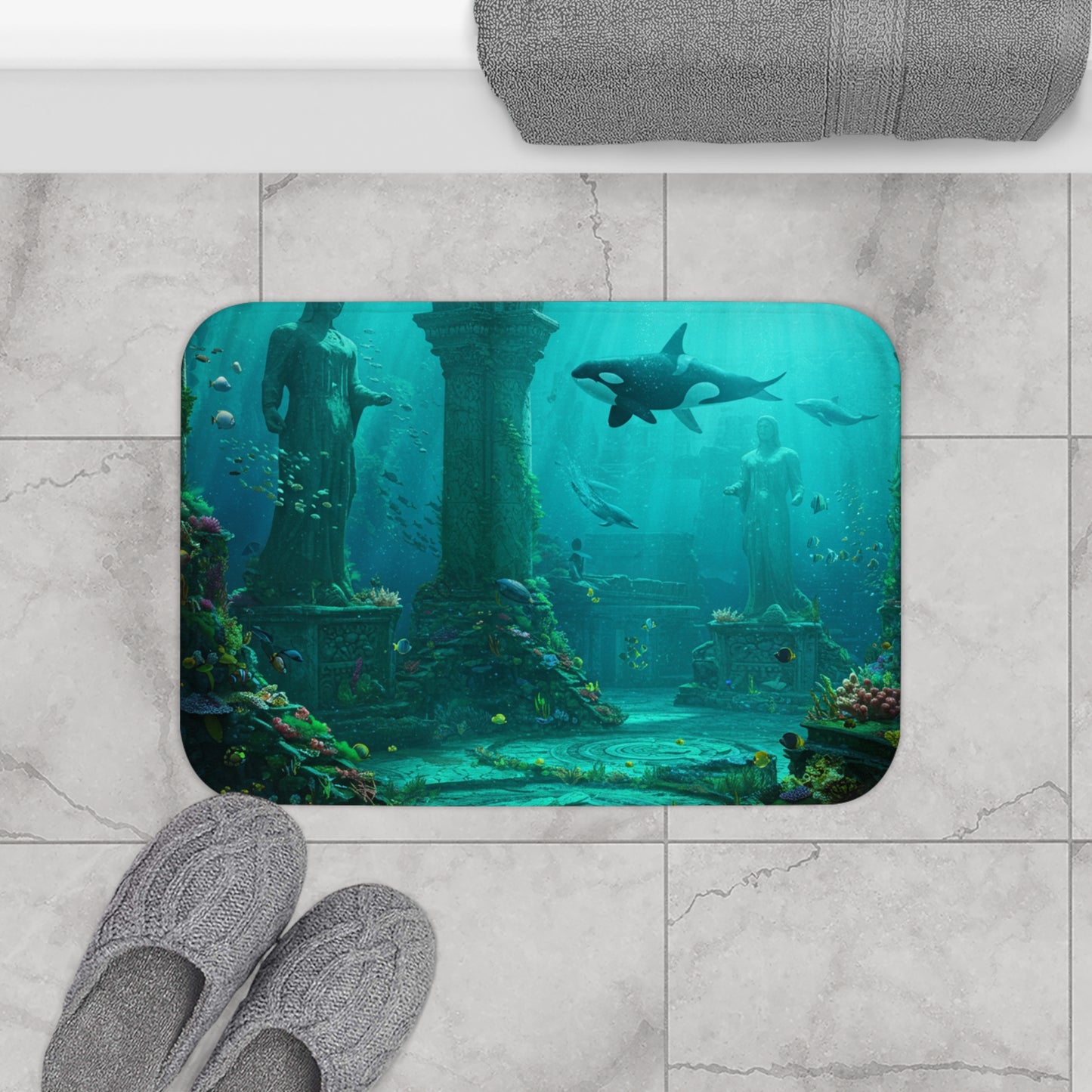 Step Into Atlantis: Casual Bath Mat #10