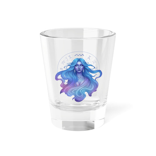 Aquarius Vibes 1.5oz Trendy Zodiac Shot Glass