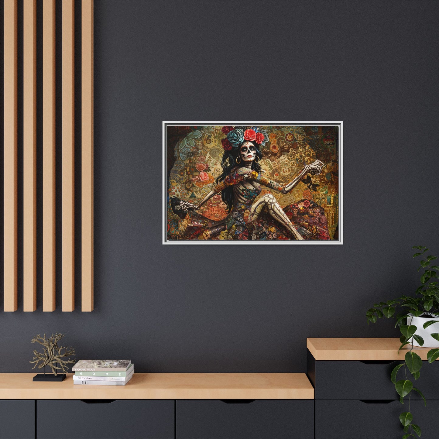LaCatrina Elegance: Exquisite Multicolor Matte Canvas