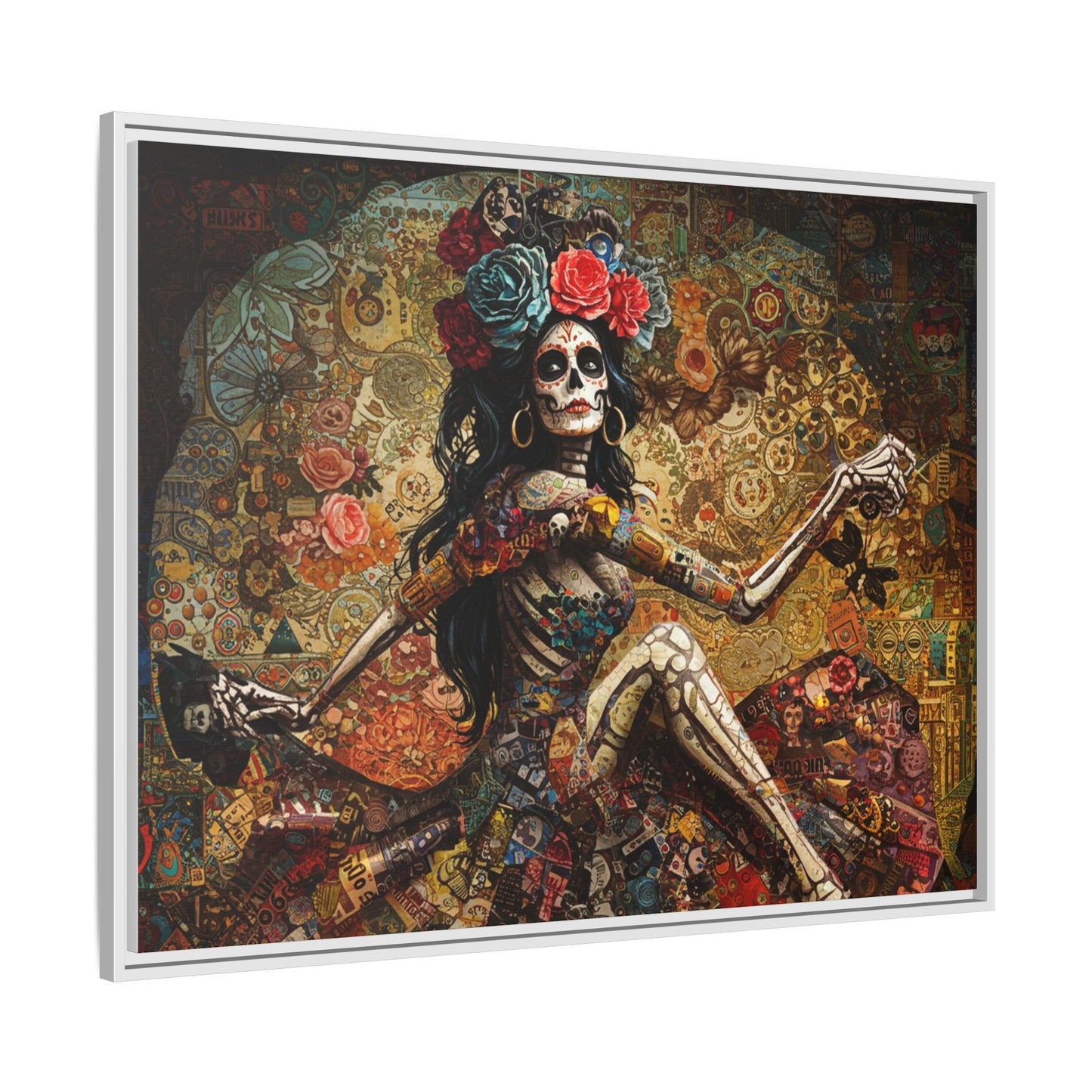 LaCatrina Elegance: Exquisite Multicolor Matte Canvas