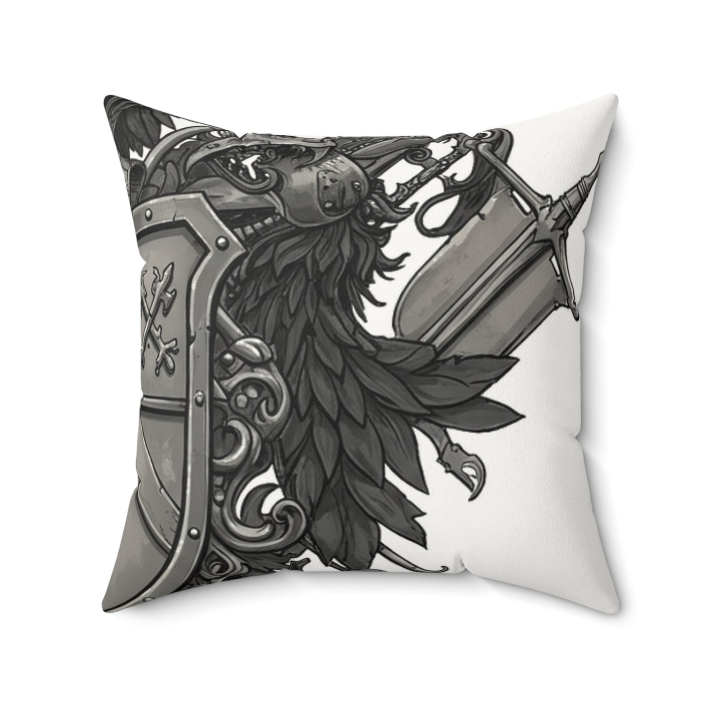 Urban Edge: Chic Faux Suede Square Pillow