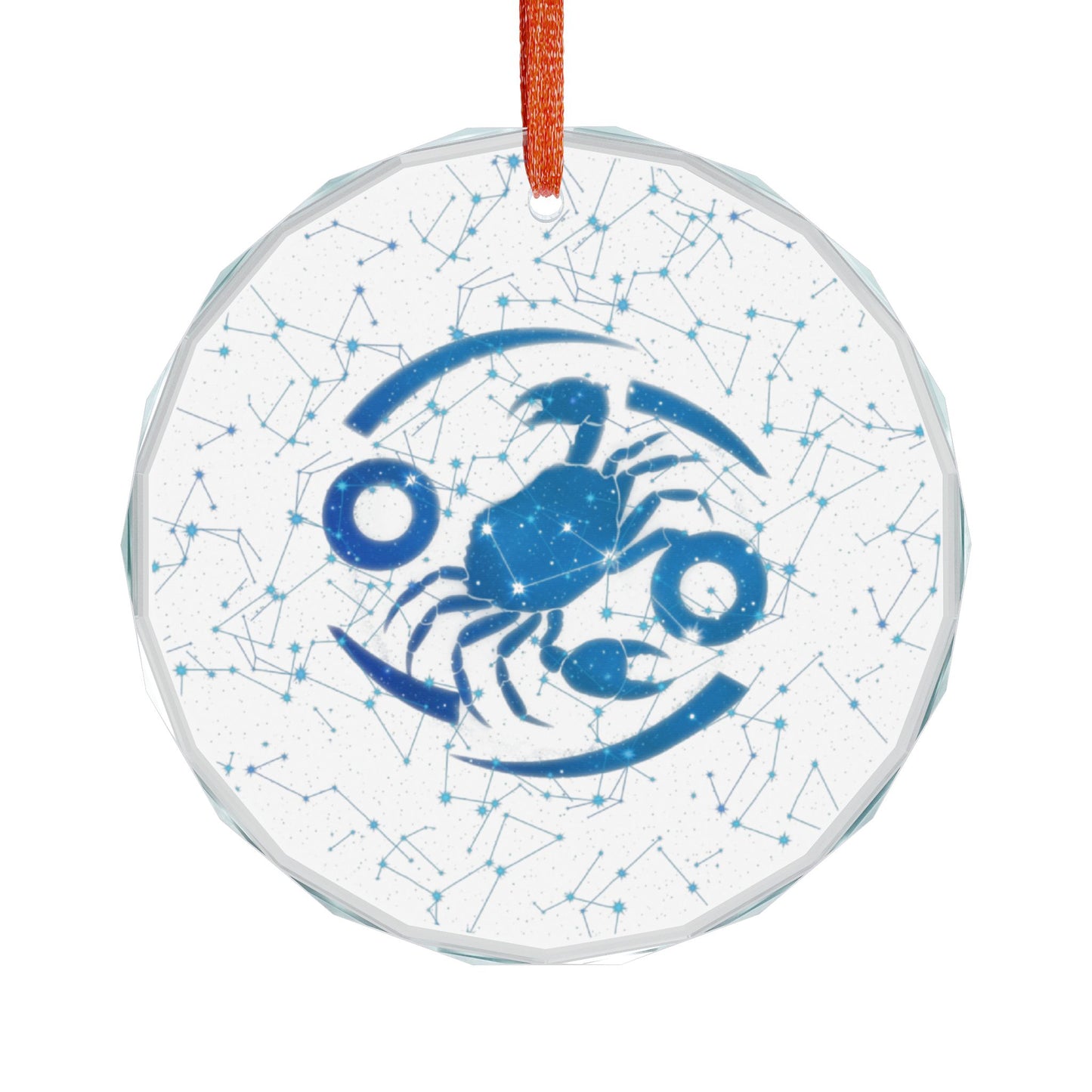 Cosmic Edge Cancer Zodiac Crystal Ornament