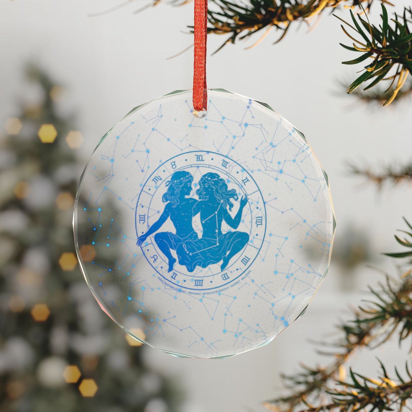 Gemini Edge – Dual Force Crystal Glass Ornament