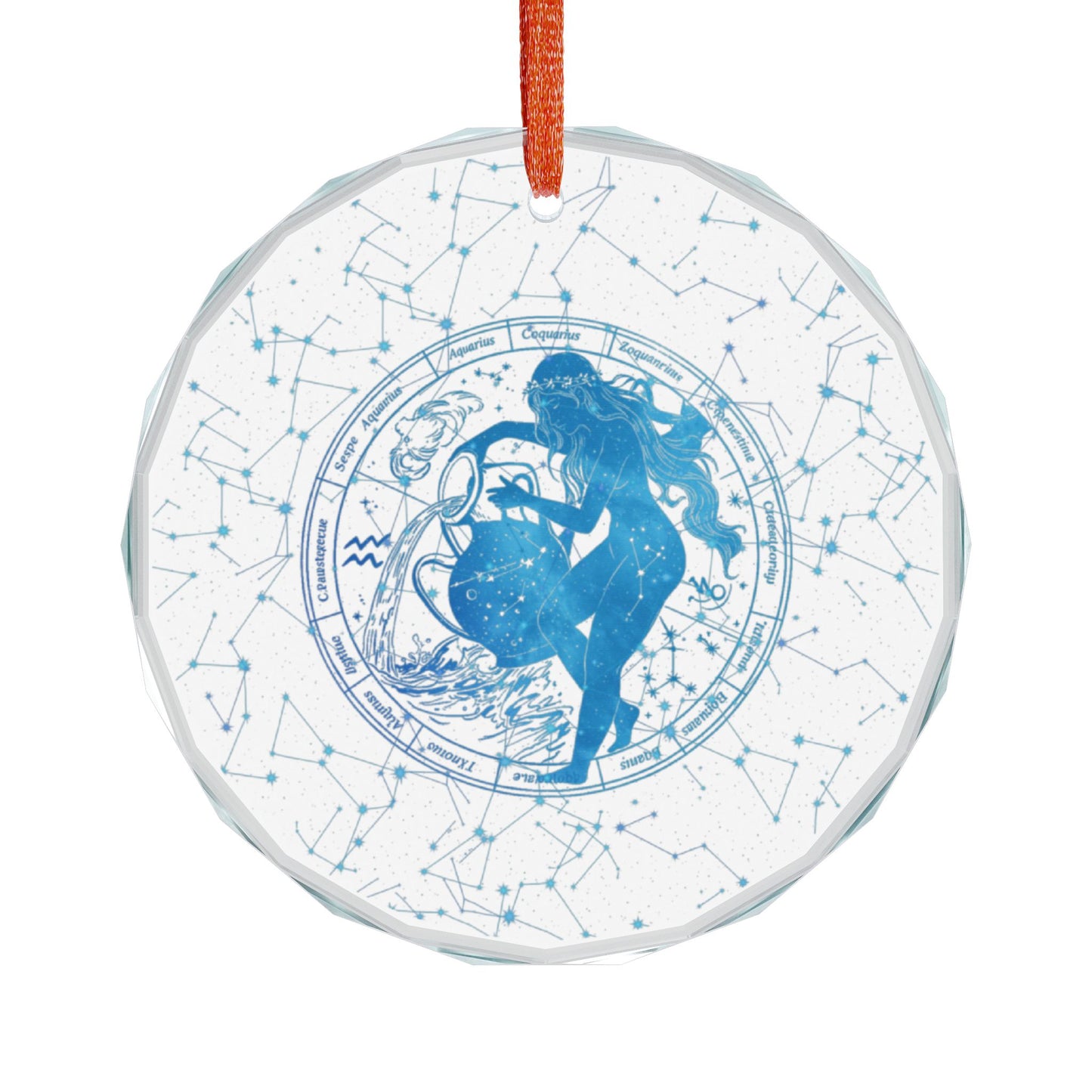 Aquarius Edge: Zodiac Rebel Crystal Ornament