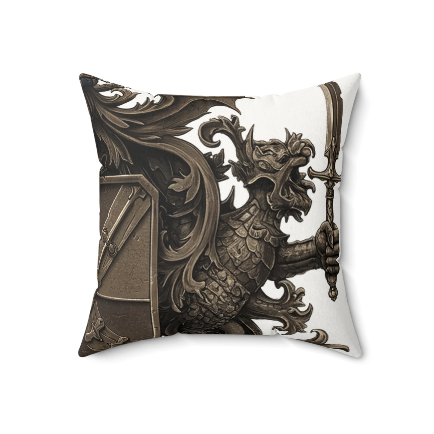 Urban Edge: Faux Suede Square Pillow