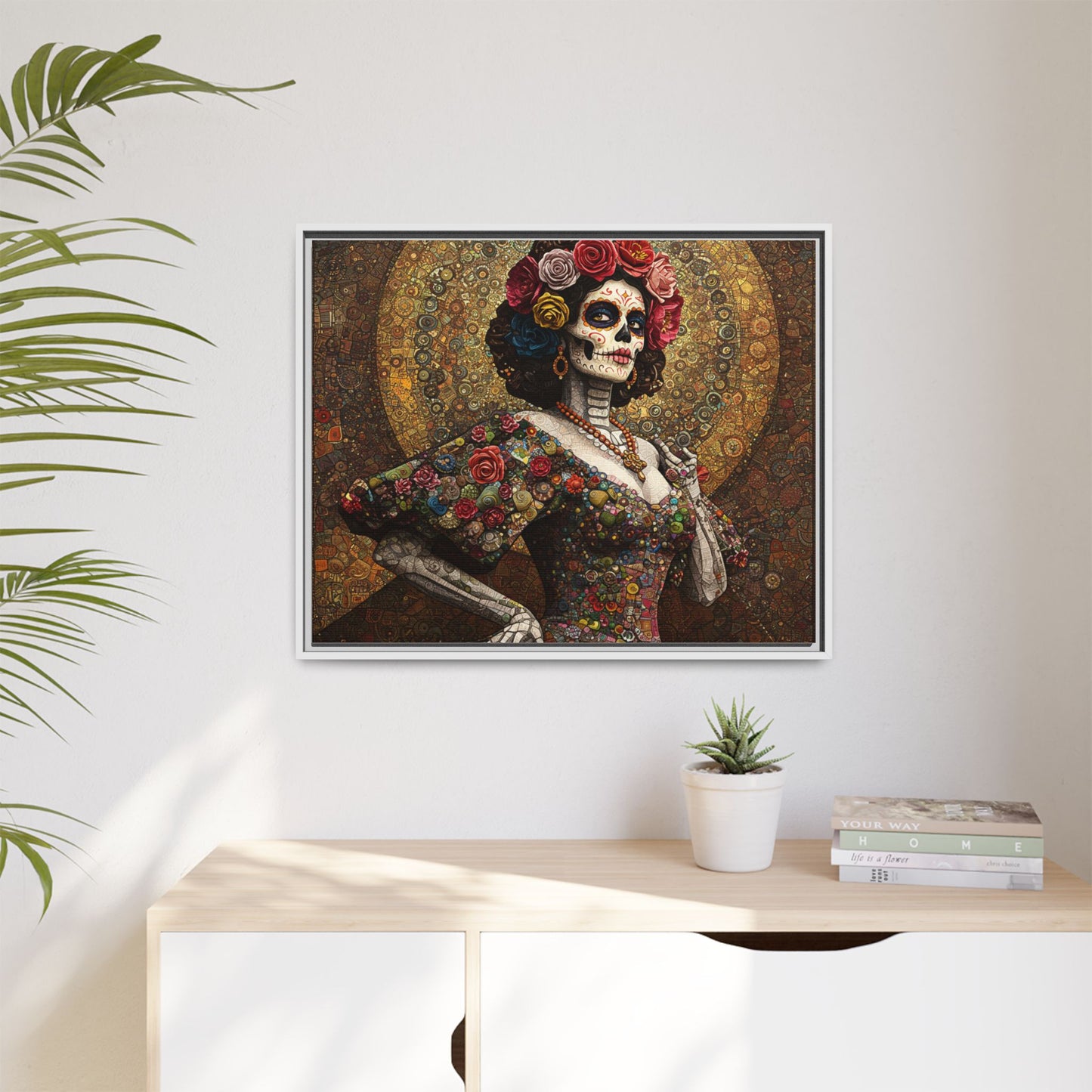 LaCatrina Elegance: Professional Multi-Color Framed Matte Canvas