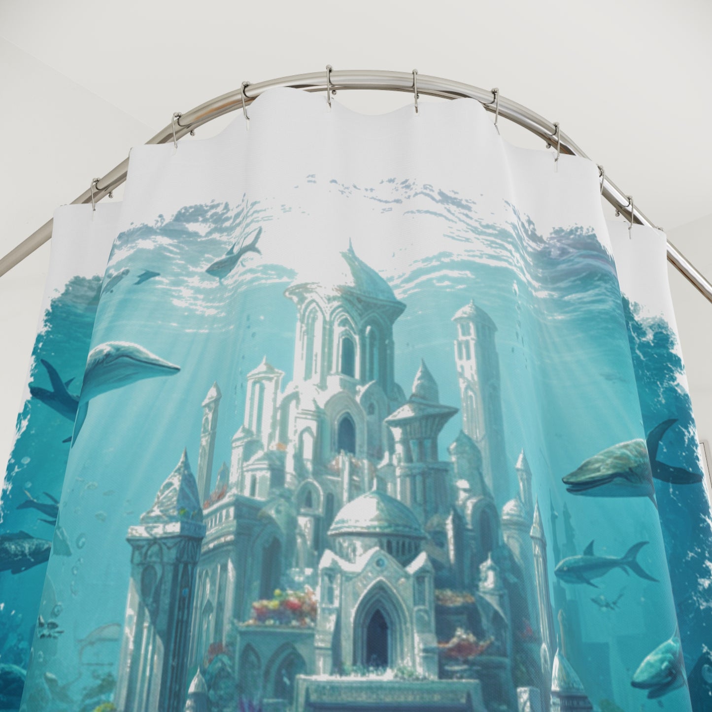Mystic Atlan Fantasy Shower Curtain