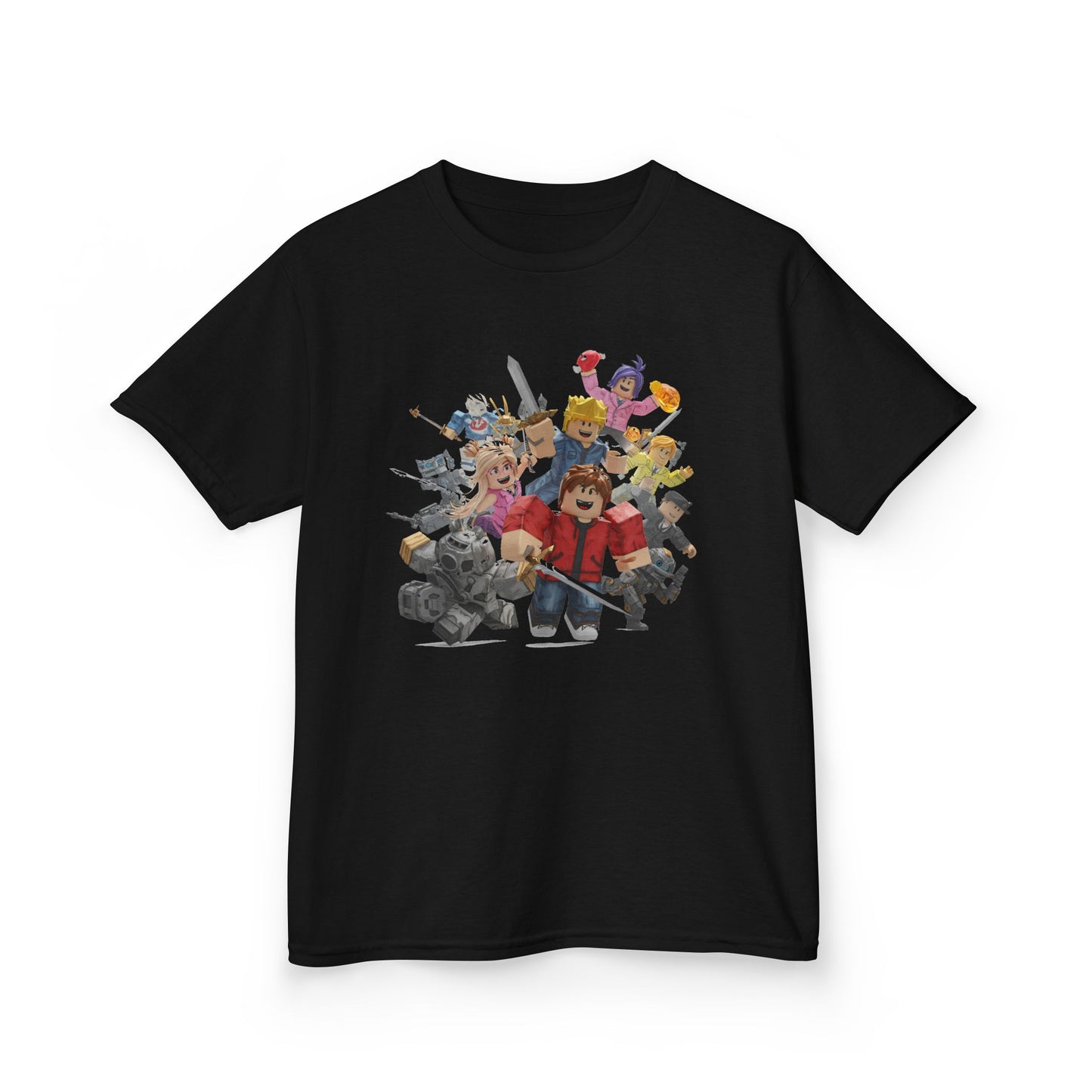 Voxel Adventure Kids Heavy Cotton Tee - Trendy Explorer Edition