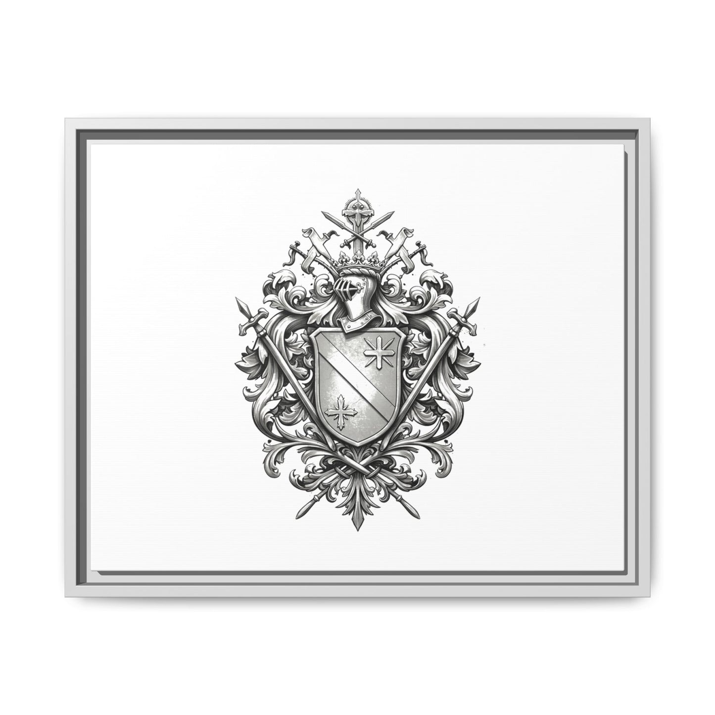 Guild #52 Elegance: Premium Multicolor Framed Matte Canvas