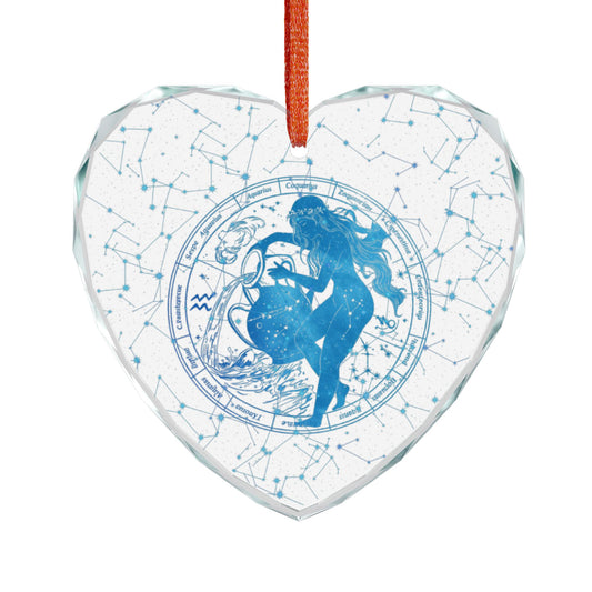 Aquarius Edge: Zodiac Rebel Crystal Ornament