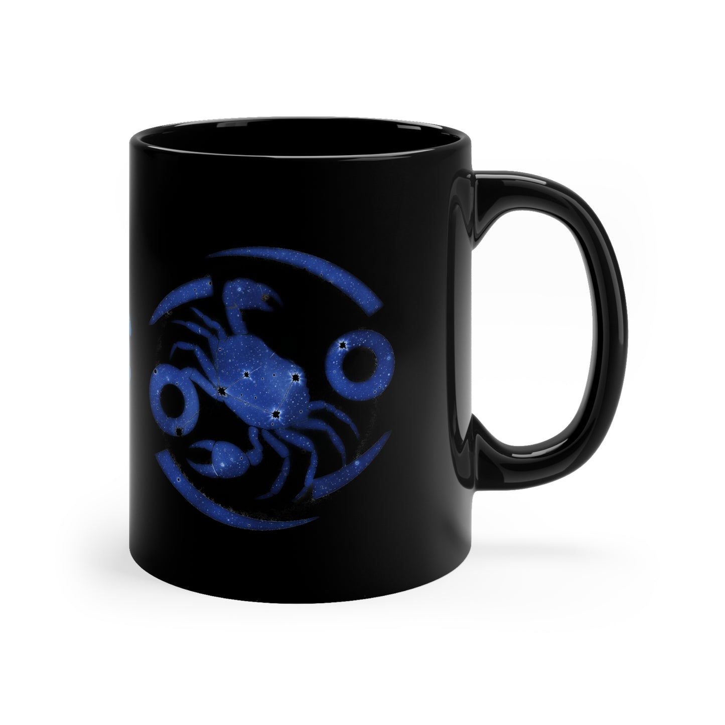 Zodiac Cancer Coffee Mug, Astrology Birthday Gift, 11oz Horoscope Mug, Celestial Crab Design, Unique Gift for Cancer Lovers