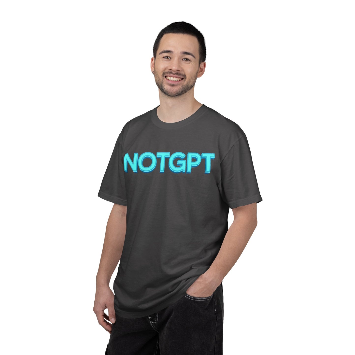 NOTGPT Daring Cyan | Regular Fit Tee