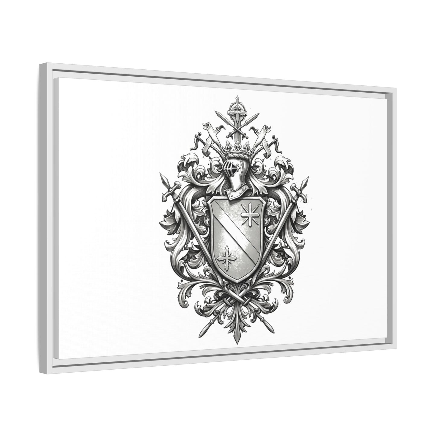 Guild #52 Elegance: Premium Multicolor Framed Matte Canvas