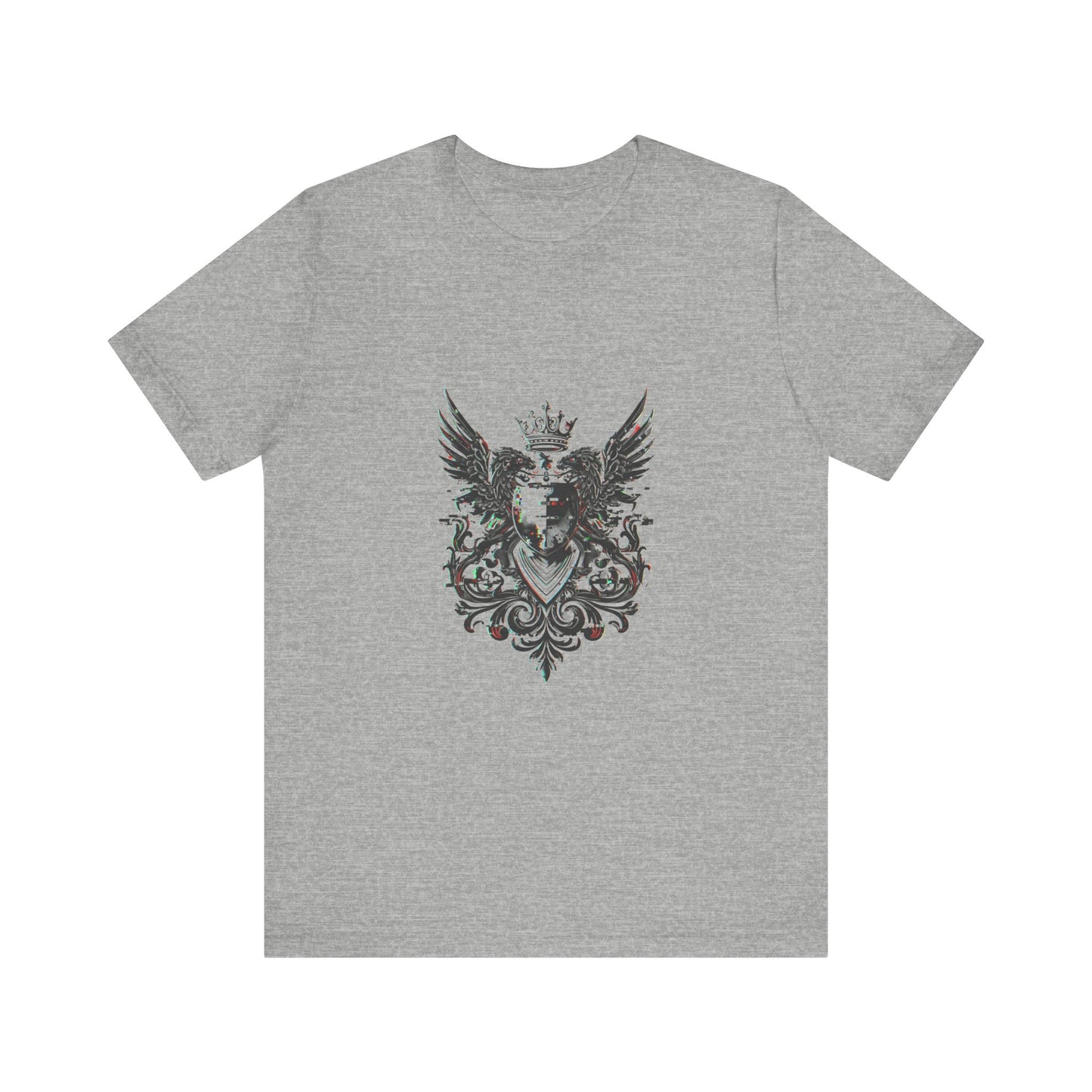 Trendsetter Glitch Heraldry Tee - Unique Unisex Style
