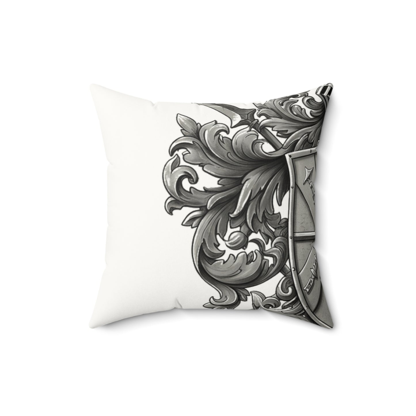 Edgy Enclave: Dual Guild Faux Suede Pillow