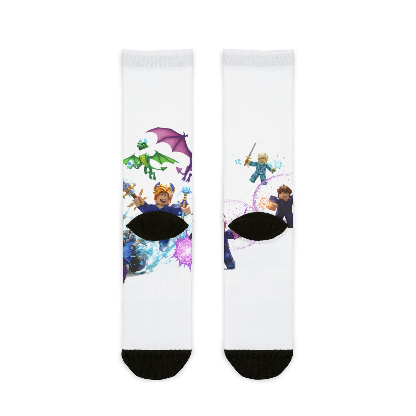 VOXEL QUEST: Edgy Character Fusion Crew Socks
