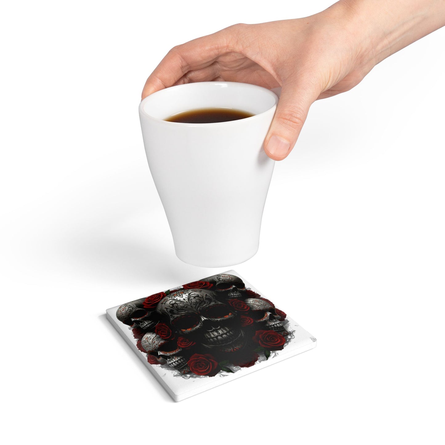 LaCatrina Edge: Daring Ceramic Coaster #32