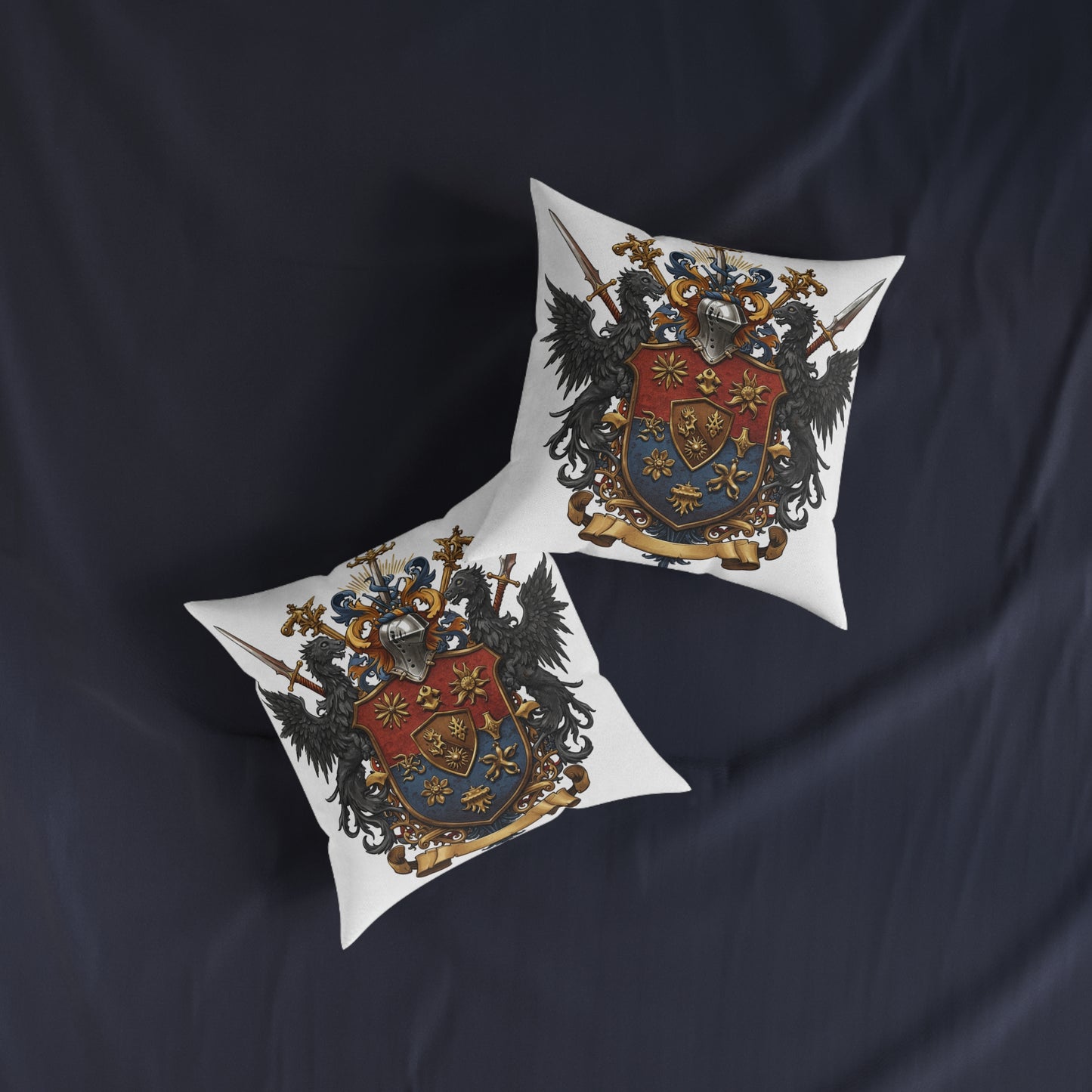 Edgy Elegance: Dual Guild #62 Square Pillow