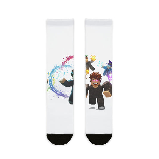 Voxel Invasion Edgy Crew Socks