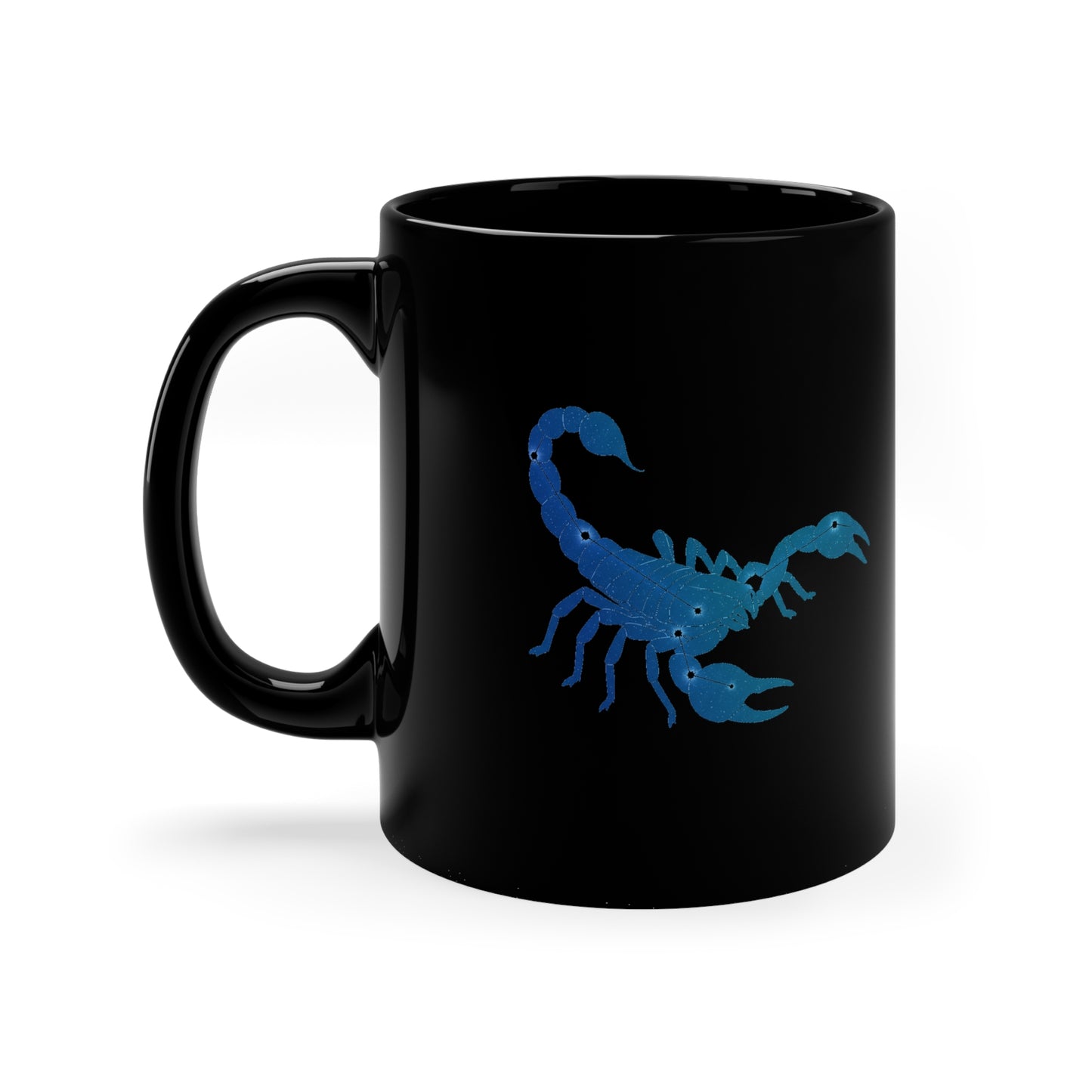 Scorpio Zodiac Coffee Mug, Astrology Gift, 11oz Black Mug for Horoscope Lovers, Scorpion Design, Personalized Coffee Cup