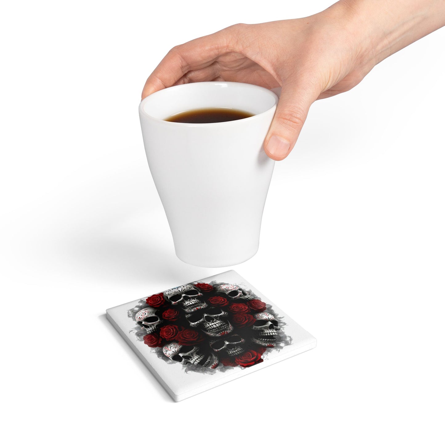 LaCatrina Edge: Daring Ceramic Coaster #33