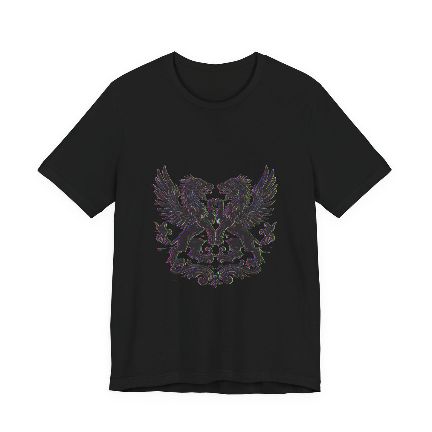 Trendsetter Glitch Heraldry Tee - Unisex & Stylish