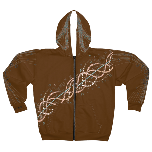 NOTGPT Chaos in Motion - Zip Up Jacket - All-over Print